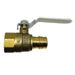 973637LF Ball Valve, 1 x 1 in Nominal, PEX x FNPT, 400 psi Pressure, Forged Brass Body