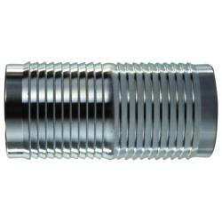 973657 Hose Mender, 2-1/2 in Hose Barbed x 2-1/2 in Hose Barbed, Steel