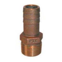 PTH 973733 Standard Flow Adapter, 1 in MNPT x 1 in Hose Barbed, Brass