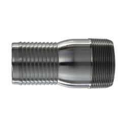 973855 Combination King Nipple, 2-in Hose Barbed x 2-in MIP, Steel