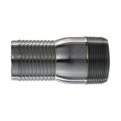 973856 Combination King Nipple, 2-1/2-in Hose Barbed x 2-1/2-in MIP, Steel