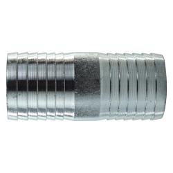 973901 Coupling, 3/4-in Hose Barbed x 3/4-in Hose Barbed, Steel, Galvanized