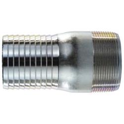 973910 Adapter, 1-1/2-in Barbed x 1-1/2-in MPT, Steel, Galvanized