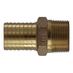 973948 Hex Adapter, 1-1/2-in Hose Barbed x 1-1/2-in MIP, Bronze