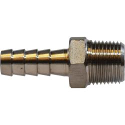 973956 Adapter, 1-1/4-in Hose Barbed x 1-1/4-in MIP, Stainless Steel