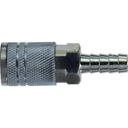 98841 Industrial Interchange Hose ID Coupler, 3/8-in Body, 3/8-in Hose Barb, Steel