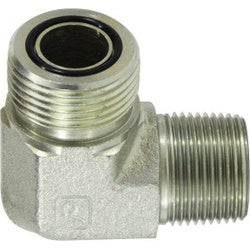 FS25011216 90 deg Elbow, 1-3/8 in Male ORFS x 1 in MIP, Steel