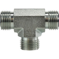 FS26031010 Union Tee, 5/8-in Male O-Ring Face Seal x 5/8-in Male O-Ring Face Seal x 5/8-in, Steel