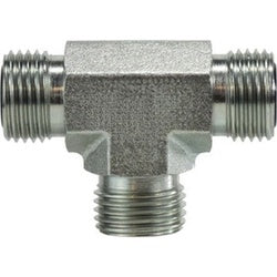 FS26031212 Union Tee, 1-3/16 in Male ORFS x 1-3/16 in Male ORFS x 1-3/16 in Male ORFS, Steel