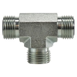 FS260366 Union Tee, 3/8 in ORFS x 3/8 in ORFS x 3/8 in ORFS, Steel