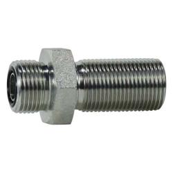 FS27001010 Bulkhead Union, 5/8-in Male O-Ring Face Seal x 5/8-in Male O-Ring Face Seal, Steel