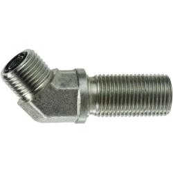 FS270244 Bulkhead Union 45-deg Elbow, 1/4-in Male O-Ring Face Seal x 1/4-in Male O-Ring Face Seal