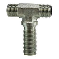 FS270310 Bulkhead Union Branch Tee, 5/8-in Male O-Ring Face Seal x 5/8-in Male O-Ring Face Seal