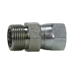 FS640244 Swivel Connector, 1/4 in FJIC x 1/4 in Male ORFS, Steel