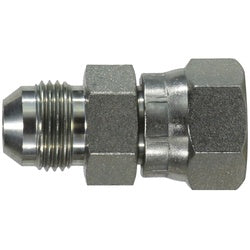 FS65042020 Swivel Adapter, 1-1/4 in Male JIC 37 deg Flared x 1-1/4 in Female ORFS, Steel