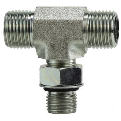 FS68031616 Branch Tee, 1-in Male O-Ring Face Seal x 1-in Male O-Ring Face Seal x 1-in, Steel