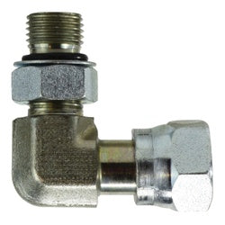 FS68091616 90-deg Swivel Elbow, 1-in Female O-Ring Face Seal Swivel x 1-in, Steel