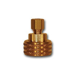 LF124GH Garden Hose Swivel, 3/4 in Compression x 1/4 in FGH, Brass