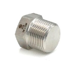 SS5406-P-08 Hex Pipe Plug, 1/2 in NPT, Stainless Steel