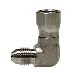 SS6500-08-08 90-deg Swivel Elbow, 1/2-in Male JIC x 1/2-in Female JIC Swivel, Stainless Steel