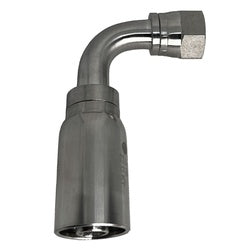 HY Series SSHY-04-06FJ90 90-deg Swivel Elbow, 1/4-in Hose x 3/8-in Female JIC Swivel, 316 Stainless Steel