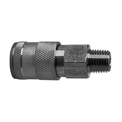 99866S Universal Male Coupler, 3/8-in Body, 3/8-in Male NPT, Steel