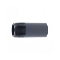 55233T Threaded-One-End Pipe Nipple, 4-in Male NPT x 4-in Plain End, 6-in L, PVC, Dark Gray, SCH 80