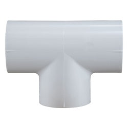 55484 Slip Tee, 3-in Female Socket x 3-in Female Socket x 3-in Female Socket, PVC, White, SCH 40
