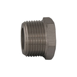 62641MS SP-114 Cored Hex Head Plug, 4-in Male NPT, Stainless Steel, 150 lb