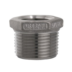 63552MS SP-114 Hex Bushing, 4-in Male NPT x 1-1/4-in Female NPT, 316 Stainless Steel