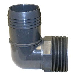 73792 Male Elbow, 1-in Barb, 1-in Male NPT, Poly