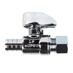 746542MH Straight Supply Stop, 1/2-in PEX x 1/2-in PEX, Brass Body, Chrome-Plated