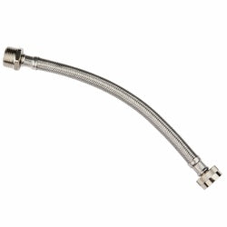 923812 Steam Dryer Connector, 12-in L, Stainless Steel Braid