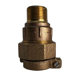9681216PEPLF Pack Joint Adapter, 3/4-in MIP x 1-in Pack Joint (PEP), Lead-Free Bronze