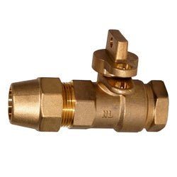 970263 Curb Stop Ball Valve, 3/4-in Nominal, FIP x CTS, Lead-Free Bronze