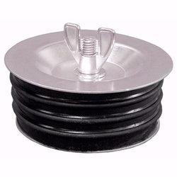 990567 Test Plug, 2 in, Galvanized Steel, Rubber