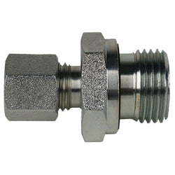 D7400-S06-08-ED Adapter, S06 Metric Bite Type x 1/2-in Male BSPP, Steel
