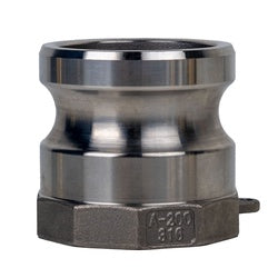 E-CGA-200-SS1 Economy Series Type A Cam and Groove Adapter, 2-in Male Adapter x 2-in Female NPT, Stainless Steel