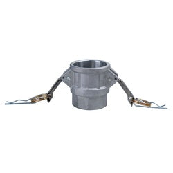 E-CGD-600-A1 Economy Series Type D Cam and Groove Coupler, 6-in Female Cam x 6-in Female NPT, Aluminum