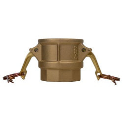 E-CGD-100-B1 Economy Series Type D Cam and Groove Coupler, 1-in Female Cam x 1-in Female NPT, Brass
