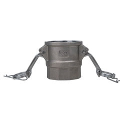 E-CGD-100-SS1 Economy Series Type D Cam and Groove Coupler, 1-in Female Cam x 1-in Female NPT, Stainless Steel