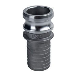 E-CGE-400-A1 Economy Series Type E Cam and Groove Adapter, 4-in Male Adapter x 4-in Hose Shank, Aluminum