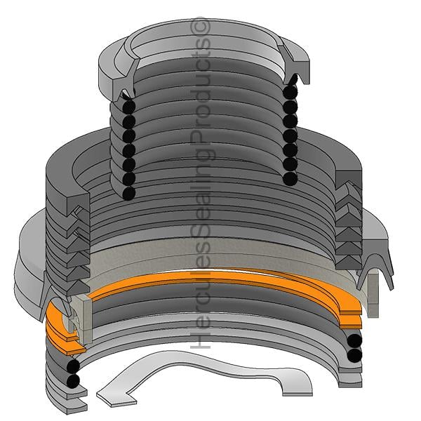  MIL-01530-7-40 Milwaukee, Series H Hydraulic Seal Kit - Rod 1.375" x Bore 3.250" 
