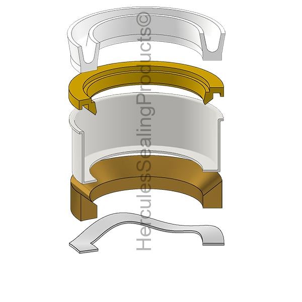 MLR-051-KR012-138 Miller Hydraulic Rod Seal Kit 1-3/8