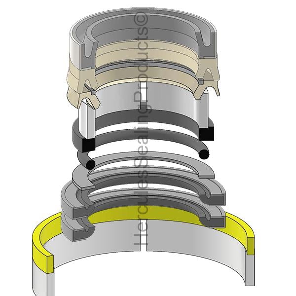 NH-87428629 New Holland Hydraulic Cylinder Seal Kit 2 _ 90 mm