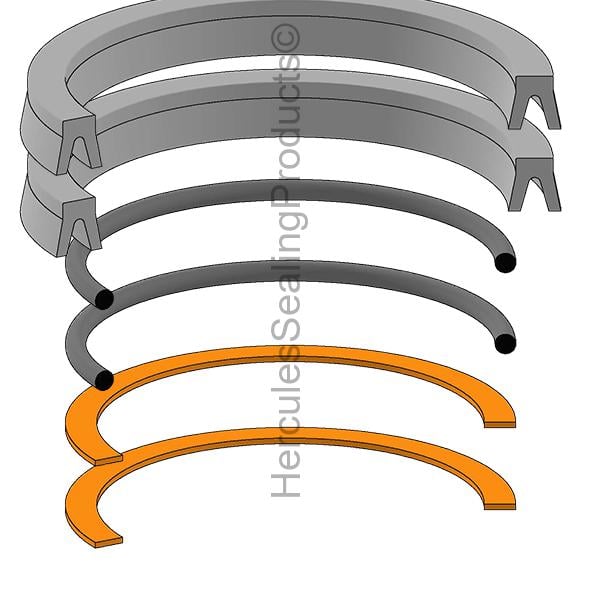 PKH-PK322HLL01 Parker Hydraulic Piston Seal Kit 3-1/4