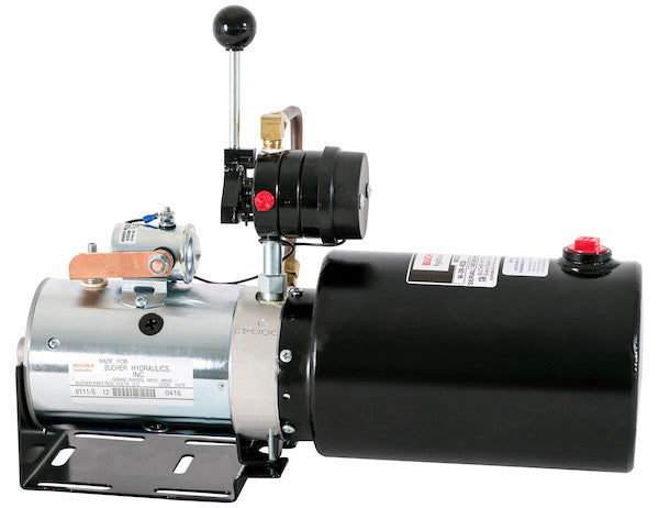 PU310LR 4-Way DC Power Unit-Manual Controls Horizontal 2.20 Gallon Reservoir