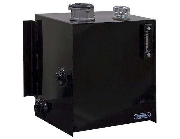 SMR25SF10 25 Gallon Side Mount Steel Hydraulic Reservoir With 10 Micron Filter