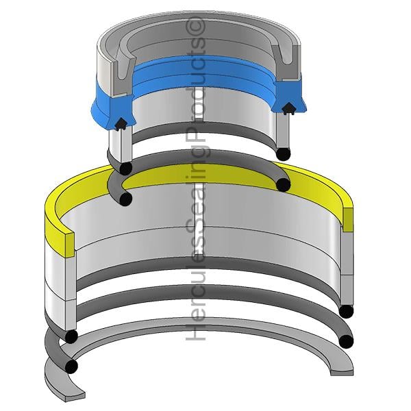 TBJ-845167700 Timberjack Hydraulic Cylinder Seal Kit 2 _ 4-1/2