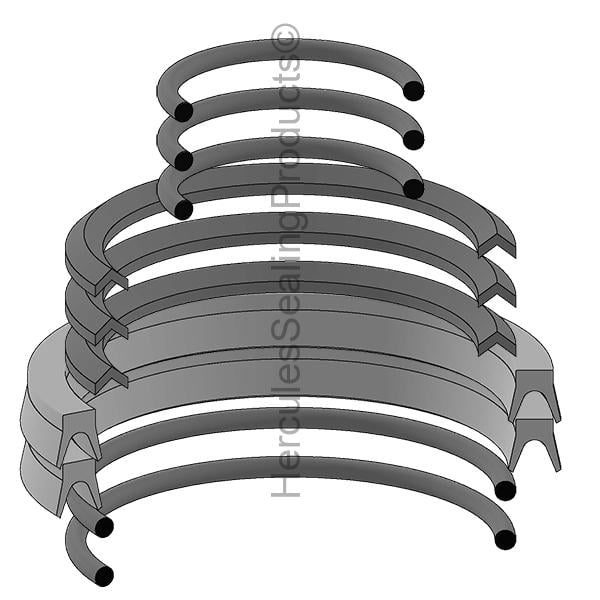  TJ-6332U-048 Tomkins-Johnson Industrial Cylinder Seal Kit, 1.750 X 6, Industrial Seal Kit 